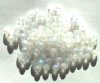 50 6mm Transparent Matte Crystal AB Round Beads